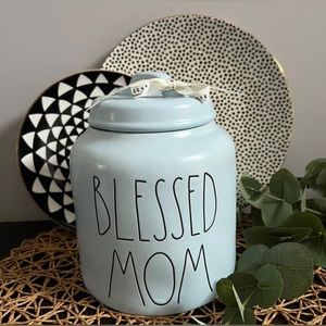 NEW Rae Dunn Blessed Mom Baby Blue Canister